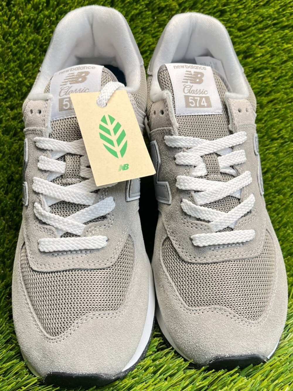 New Balance 574 Classic Mens Size 8 Gray White Athletic Running Shoes Sneakers - Picture 5 of 10